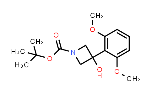 CAS No. 1691616-21-3, tert-Butyl 3-(2,6-dimethoxyphenyl)-3-hydroxyazetidine-1-carboxylate