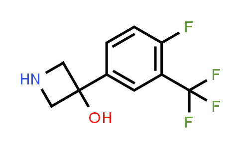 CAS No. 1691633-63-2, 3-[4-Fluoro-3-(trifluoromethyl)phenyl]azetidin-3-ol
