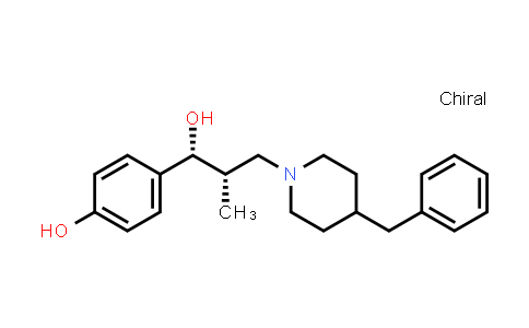 CAS No. 169197-01-7, 1-Piperidinepropanol, α-(4-hydroxyphenyl)-β-methyl-4-(phenylmethyl)-, (R*,S*)-