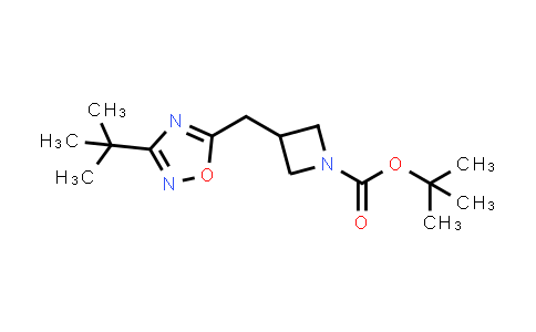 CAS No. 1692345-31-5, tert-Butyl 3-[(3-tert-butyl-1,2,4-oxadiazol-5-yl)methyl]azetidine-1-carboxylate