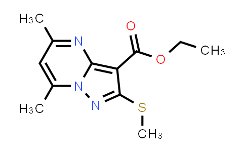 CAS No. 169268-39-7, Ethyl 5,7-dimethyl-2-(methylthio)pyrazolo[1,5-a]pyrimidine-3-carboxylate