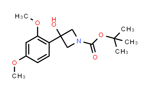 CAS No. 1693957-21-9, tert-Butyl 3-(2,4-dimethoxyphenyl)-3-hydroxyazetidine-1-carboxylate