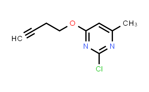 CAS No. 1694249-38-1, 4-(But-3-yn-1-yloxy)-2-chloro-6-methylpyrimidine