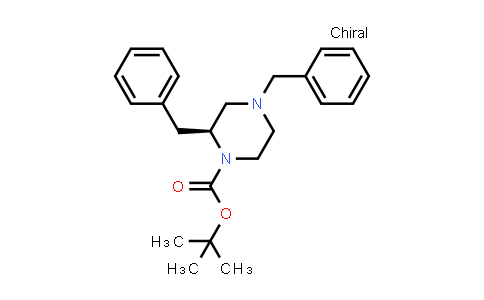 CAS No. 169447-85-2, (S)-tert-butyl 2,4-dibenzylpiperazine-1-carboxylate