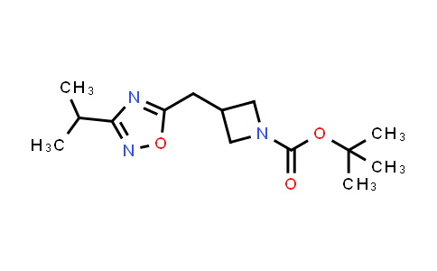 CAS No. 1695064-18-6, tert-Butyl 3-((3-isopropyl-1,2,4-oxadiazol-5-yl)methyl)azetidine-1-carboxylate