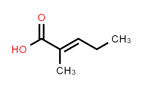CAS No. 16957-70-3, (E)-2-Methyl-2-pentenoic acid
