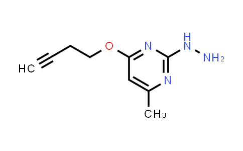 CAS No. 1696009-87-6, 4-(But-3-yn-1-yloxy)-2-hydrazinyl-6-methylpyrimidine