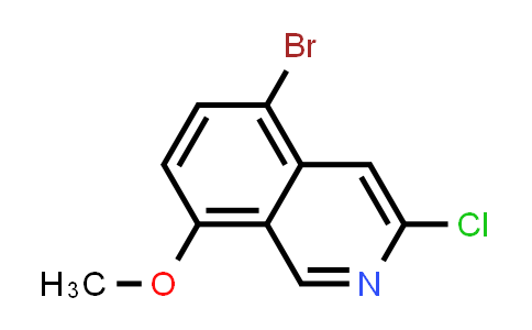 CAS No. 1696988-00-7, Isoquinoline, 5-bromo-3-chloro-8-methoxy-