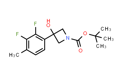CAS No. 1697803-56-7, tert-Butyl 3-(2,3-difluoro-4-methylphenyl)-3-hydroxyazetidine-1-carboxylate