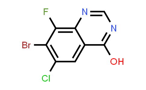 CAS No. 1698027-18-7, 7-Bromo-6-chloro-8-fluoroquinazolin-4-ol