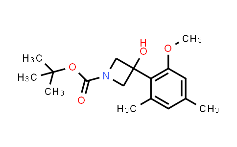 CAS No. 1698616-17-9, tert-Butyl 3-hydroxy-3-(2-methoxy-4,6-dimethylphenyl)azetidine-1-carboxylate