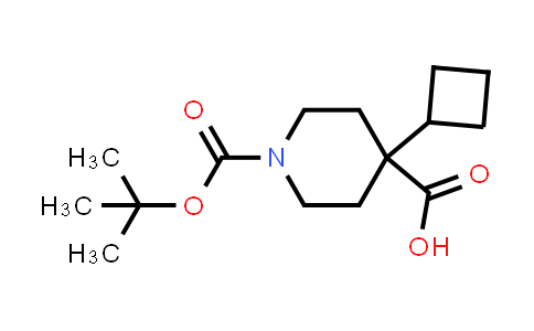 CAS No. 1698748-34-3, 1-[(tert-Butoxy)carbonyl]-4-cyclobutylpiperidine-4-carboxylic acid
