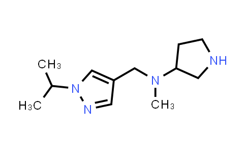 CAS No. 1698791-34-2, N-((1-Isopropyl-1H-pyrazol-4-yl)methyl)-N-methylpyrrolidin-3-amine