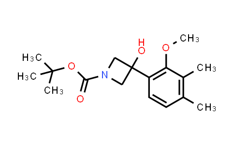 CAS No. 1698844-29-9, tert-Butyl 3-hydroxy-3-(2-methoxy-3,4-dimethylphenyl)azetidine-1-carboxylate