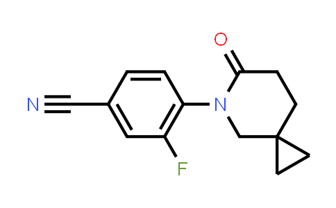 CAS No. 1698894-41-5, 3-Fluoro-4-(6-oxo-5-azaspiro[2.5]oct-5-yl)benzonitrile