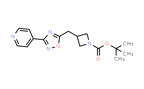 CAS No. 1699532-58-5, tert-Butyl 3-((3-(pyridin-4-yl)-1,2,4-oxadiazol-5-yl)methyl)azetidine-1-carboxylate