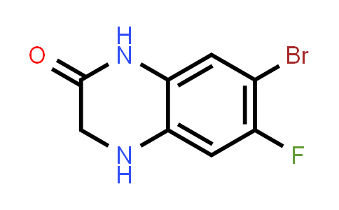 CAS No. 170098-97-2, 7-Bromo-6-fluoro-3,4-dihydroquinoxalin-2(1H)-one