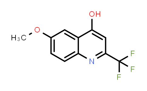CAS No. 1701-21-9, 6-Methoxy-2-(trifluoromethyl)quinolin-4-ol