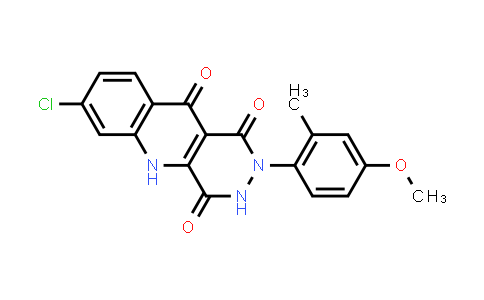 CAS No. 170142-20-8, 7-Chloro-2,3-dihydro-2-(4-methoxy-2-methylphenyl)pyridazino[4,5-b]quinoline-1,4,10(5H)-trione
