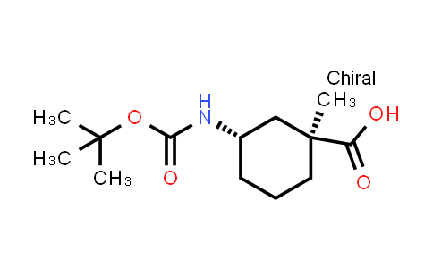 CAS No. 1702382-59-9, (1S,3S)-rel-3-{[(tert-Butoxy)carbonyl]amino}-1-methylcyclohexane-1-carboxylic acid