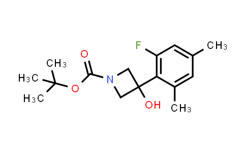 CAS No. 1702881-23-9, tert-Butyl 3-(2-fluoro-4,6-dimethylphenyl)-3-hydroxyazetidine-1-carboxylate
