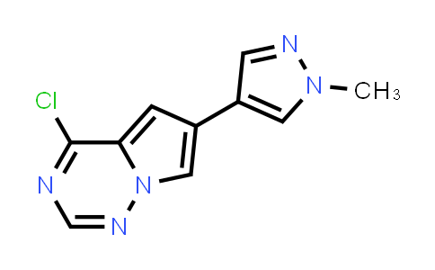 CAS No. 1703794-33-5, 4-Chloro-6-(1-methyl-1H-pyrazol-4-yl)pyrrolo[2,1-f][1,2,4]triazine