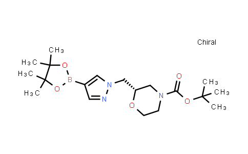 CAS No. 1703794-54-0, (S)-tert-Butyl 2-((4-(4,4,5,5-Tetramethyl-1,3,2-dioxaborolan-2-yl)-1H-pyrazol-1-yl)methyl)morpholine-4-carboxylate