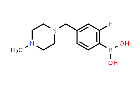 CAS No. 1704064-24-3, (2-fluoro-4-((4-methylpiperazin-1-yl)methyl)phenyl)boronic acid