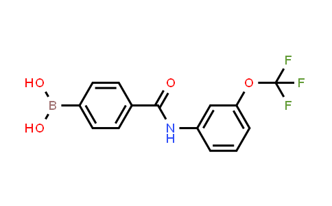 CAS No. 1704069-19-1, (4-((3-(Trifluoromethoxy)phenyl)carbamoyl)phenyl)boronic acid