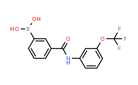 CAS No. 1704069-55-5, (3-((3-(trifluoromethoxy)phenyl)carbamoyl)phenyl)boronic acid
