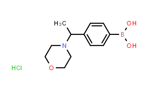 CAS No. 1704069-64-6, (4-(1-Morpholinoethyl)phenyl)boronic acid hydrochloride