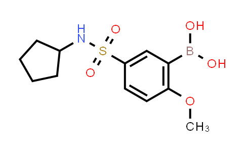 CAS No. 1704095-44-2, (5-(N-cyclopentylsulfamoyl)-2-methoxyphenyl)boronic acid
