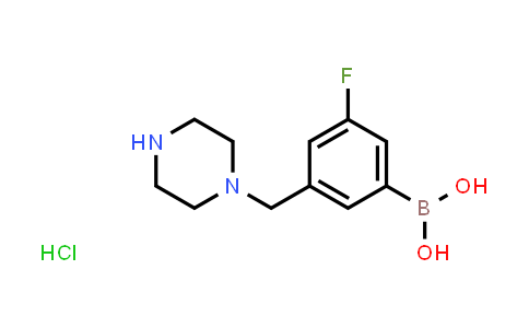 CAS No. 1704096-40-1, (3-Fluoro-5-(piperazin-1-ylmethyl)phenyl)boronic acid hydrochloride