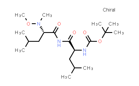 CAS No. 170590-14-4, tert-Butyl ((S)-1-((S)-2-(methoxy(methyl)amino)-4-methylpentanamido)-4-methyl-1-oxopentan-2-yl)carbamate