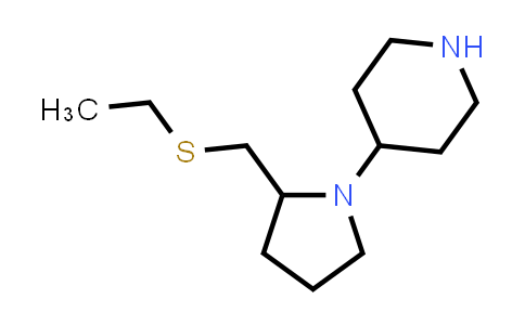 CAS No. 1706429-22-2, 4-(2-((Ethylthio)methyl)pyrrolidin-1-yl)piperidine