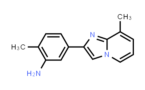 CAS No. 1706435-45-1, 2-Methyl-5-(8-methylimidazo[1,2-a]pyridin-2-yl)aniline