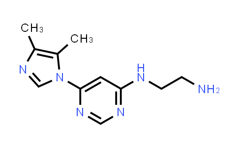 CAS No. 1706435-53-1, N1-(6-(4,5-Dimethyl-1H-imidazol-1-yl)pyrimidin-4-yl)ethane-1,2-diamine