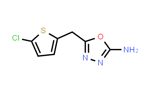 CAS No. 1706440-50-7, 5-((5-Chlorothiophen-2-yl)methyl)-1,3,4-oxadiazol-2-amine