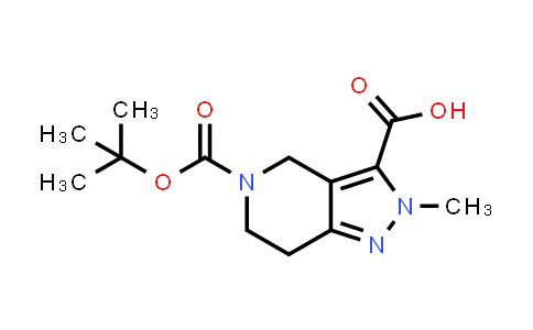 CAS No. 1706446-22-1, 5-(tert-Butoxycarbonyl)-2-methyl-4,5,6,7-tetrahydro-2H-pyrazolo[4,3-c]pyridine-3-carboxylic acid
