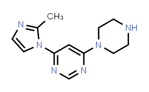 CAS No. 1706446-94-7, 4-(2-Methyl-1H-imidazol-1-yl)-6-(piperazin-1-yl)pyrimidine