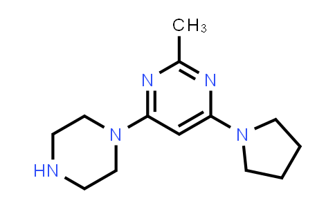 CAS No. 1706447-61-1, 2-Methyl-4-(piperazin-1-yl)-6-(pyrrolidin-1-yl)pyrimidine