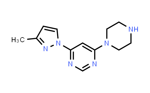 CAS No. 1706454-54-7, 4-(3-Methyl-1H-pyrazol-1-yl)-6-(piperazin-1-yl)pyrimidine