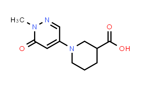 1706455-37-9 | 1-(1-Methyl-6-oxo-1,6-dihydropyridazin-4-yl)piperidine-3-carboxylic acid