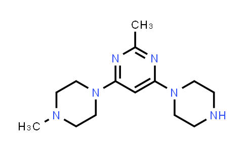 CAS No. 1706457-43-3, 2-Methyl-4-(4-methylpiperazin-1-yl)-6-(piperazin-1-yl)pyrimidine