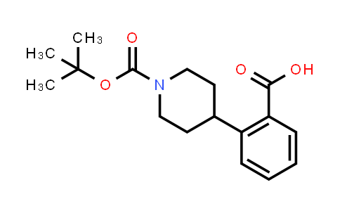 CAS No. 170838-26-3, 4-(2-Carboxyphenyl)piperidine-1-carboxylic acid tert-butyl ester
