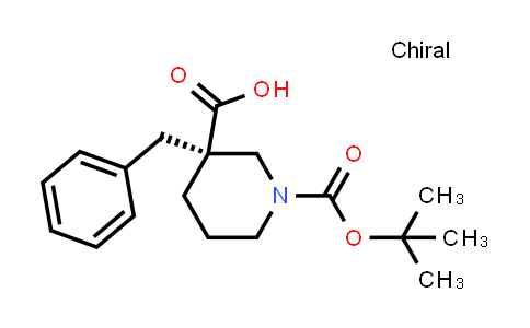 CAS No. 170838-87-6, (S)-3-benzyl-1-(tert-Butoxycarbonyl)piperidine-3-carboxylic acid