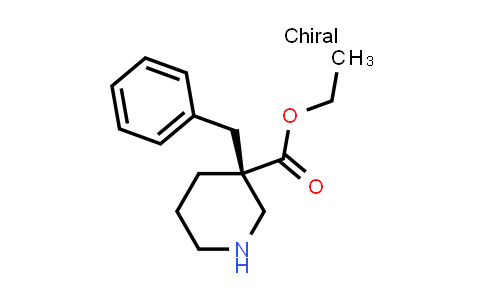 CAS No. 170844-43-6, (R)-Ethyl 3-benzylpiperidine-3-carboxylate