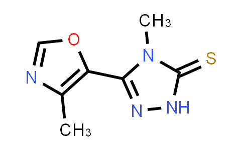CAS No. 170959-40-7, 3H-1,2,4-Triazole-3-thione, 2,4-dihydro-4-methyl-5-(4-methyl-5-oxazolyl)-