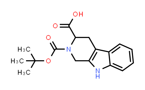 CAS No. 171047-77-1, 2-(tert-Butoxycarbonyl)-2,3,4,9-tetrahydro-1H-pyrido[3,4-b]indole-3-carboxylic acid