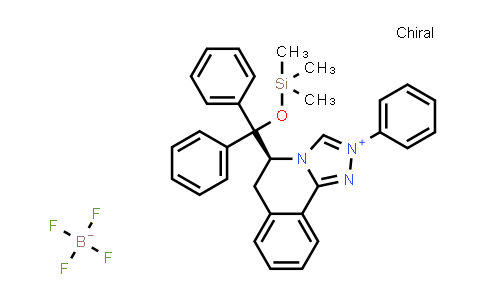 CAS No. 1710476-13-3, (S)-5-(Diphenyl((trimethylsilyl)oxy)methyl)-2-phenyl-5,6-dihydro-[1,2,4]triazolo[3,4-a]isoquinolin-2-ium Tetrafluoroborate